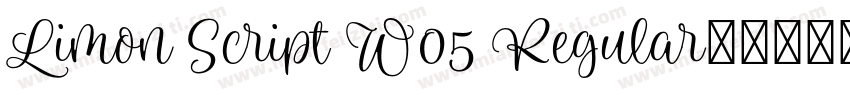 Limon Script W05 Regular英文字体下载字体转换